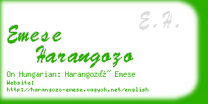 emese harangozo business card